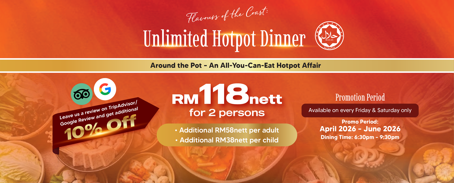 Unlimited Hotpot Dinner
